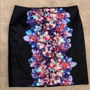 Black knee length skirt